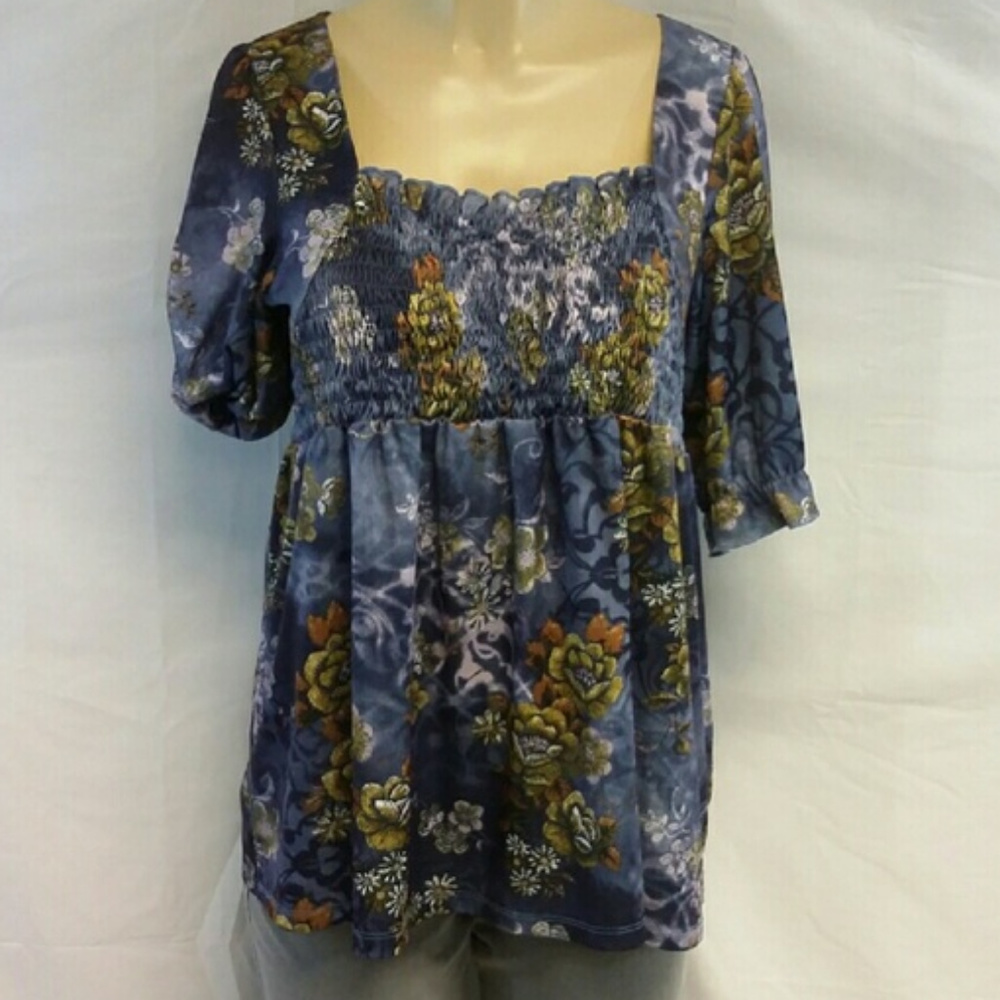 REQUIREMENTS Babydoll Top, size Large - Picture 1 of 8
